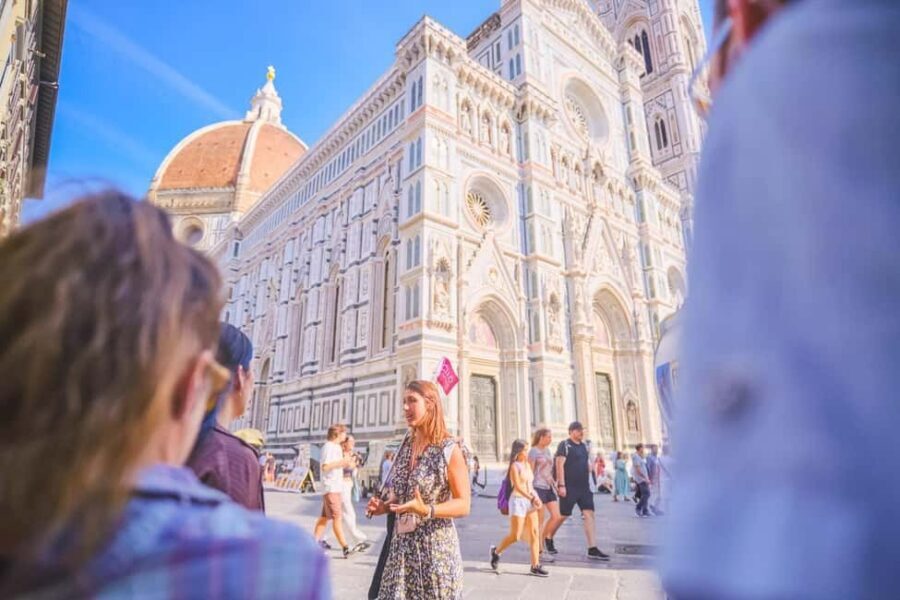 Florence: Cathedral, Dome and Terraces Guided Tour - Inside the cathedral: where the art, clock, and floor patterns do the talking