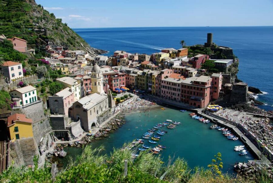 Florence: Cinque Terre Day Trip with Optional Hike - Vernazza: cafés, possible sea time, and a town built for lingering
