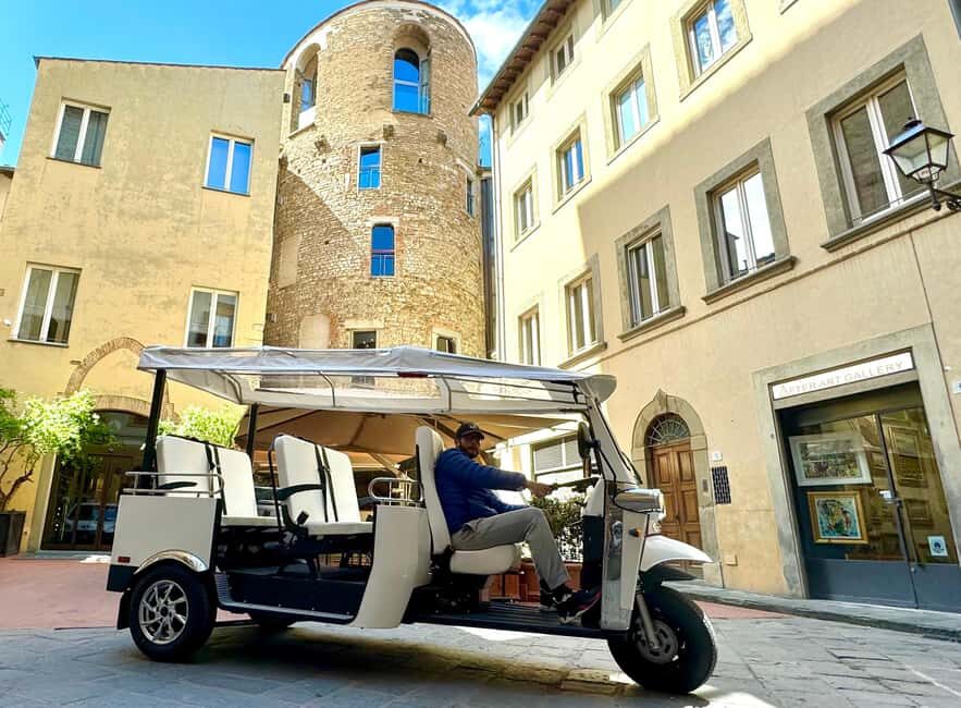 Florence: Electric Tuk-Tuk or Golf Cart City Tour - Start at the 900 Museum: Meeting Point and Luggage Drop