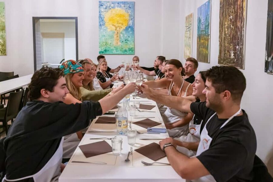 Florence: Handmade Pasta & Dessert Class with Unlimited Wine - The Meal Finish: Lunch or Dinner With Unlimited Wine