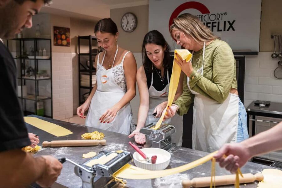 Florence: Handmade Pasta & Dessert Class with Unlimited Wine - What You’ll Make: Three Pastas, Three Sauces, and Dessert