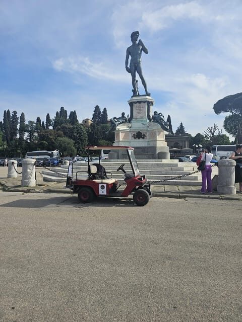 Florence: Michelangelo Hill Panoramic Tour with Food Tasting - Florence hills by electric cart: a different way to see the city