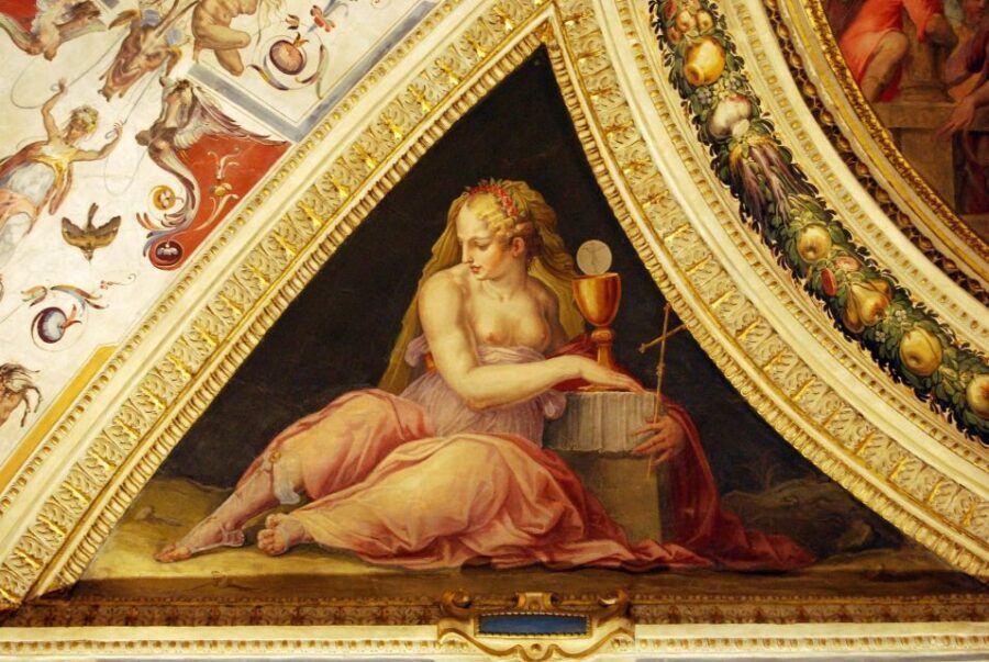 Florence: Palazzo Vecchio Guided Tour - Second floor walkthrough: Elements, Eleonora, and the Hall of Priors