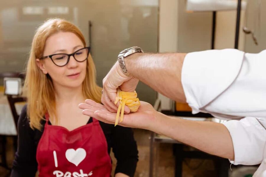 Florence: Pasta Class with Wine, Limoncello and Dessert - What you make: ravioli, tortelli, and fettuccine by hand