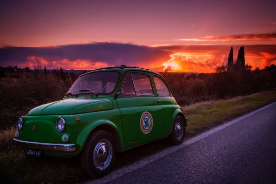 Florence Wine Tasting and Tuscan Lunch in a Vintage Fiat 500 - Key highlights at a glance