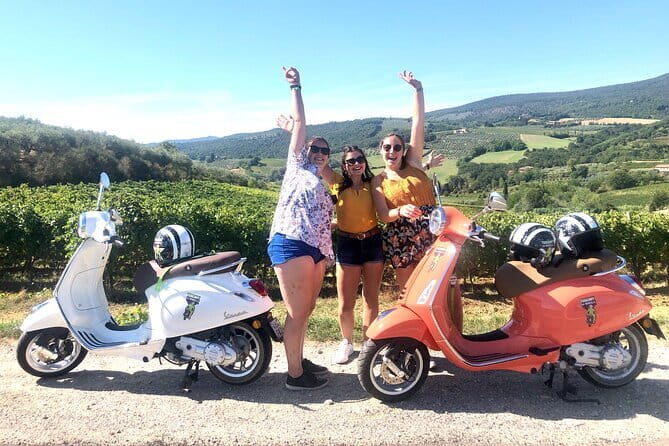 From San Gimignano: Tuscany Vespa Tour, Lunch & Wine Tasting - On the road through Chianti: photo stops, cypress roads, and guide stories